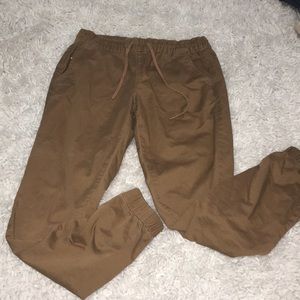 brown joggers!